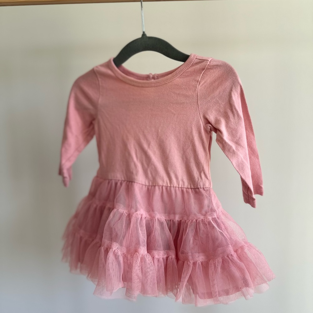 3-6 months old navy baby dress with tutu. So cute